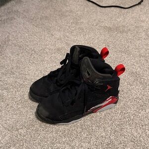 Nike Kids Black and Red Sneakers